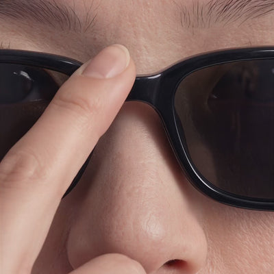 Sweet Pain fit story video showing Asian sunglasses fit problems — sliding frames, eyelashes on lens, low nose bridge
