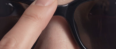 Sweet Pain fit story video showing Asian sunglasses fit problems — sliding frames, eyelashes on lens, low nose bridge